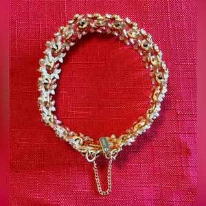 Monet vintage gold chain bracelet